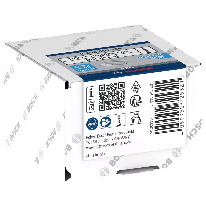Bosch 2608001136 Inserto de crimpado para terminales tubulares y conectores, 25 mm²