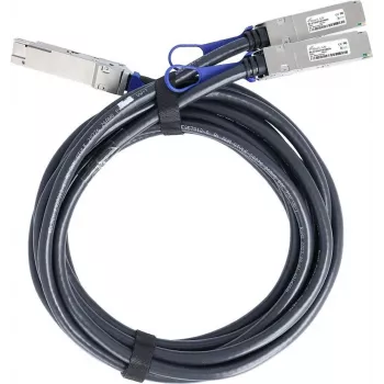 BlueLAN Cable breakout Direct Attach pasivo compatible con Mellanox MCP7H50-V003R26 200G QSFP56 a 2x100G QSFP56, 3m, AWG26 MCP7H50-V003R26-BL