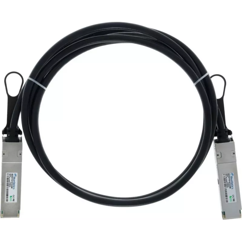 BLUELAN Cable Direct Attach QSFP112 compatible con Amphenol NJAAKK-0007, 400GBASE-CR4, Infiniband, 1,5 m (NJAAKK-0007-BL)