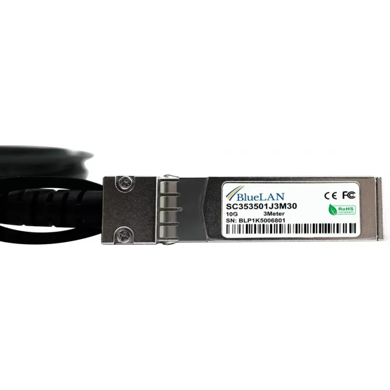 BlueLAN 10G-DACP-SFPZ5M-BL Cable Direct Attach SFP+ pasivo 10GBASE-CR compatible con Extreme Networks, 0,5 m