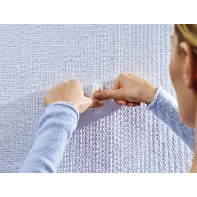 tesa 77772 clavos adhesivos para papel pintado y yeso, 0,5 kg de capacidad, blanco, 8 unidades