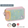 BRUNNEN s'maepp Sweet Unicorn Estuche escolar relleno rosa pastel/verde 16 piezas 20,0 x 4,5 cm 104942001
