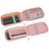 BRUNNEN s'maepp Sweet Unicorn Estuche escolar relleno rosa pastel/verde 16 piezas 20,0 x 4,5 cm 104942001