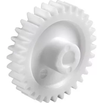Reely Rueda dentada recta de poliacetal módulo 0,5, 20 dientes, taladro de 4 mm (SH0520HF)