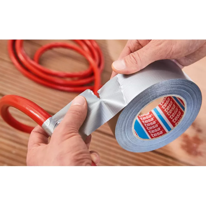Tesa Pro Strong Cinta textil negra 50 m x 50 mm 66462-00002-00