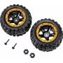 Reely RE-6904695 Juego de ruedas off-road 1:10 (2 uds., 87 mm, hexágono de 12 mm, negro)