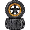 Reely RE-6904695 Juego de ruedas off-road 1:10 (2 uds., 87 mm, hexágono de 12 mm, negro)