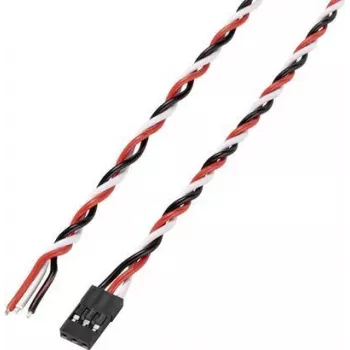 Reely Set de cables de extensión para servo, pack de 10, 30 cm, 0,35 mm², trenzado, conectores JR/Futaba RE-6992130