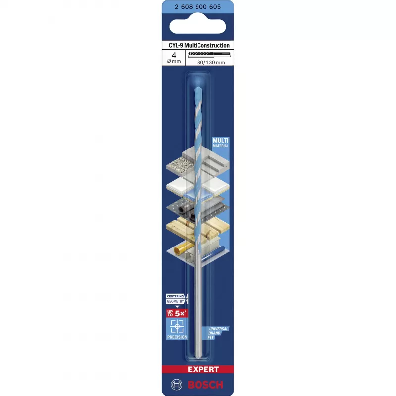 Bosch EXPERT CYL-9 MultiConstruction broca 4 x 130 mm 2608900605