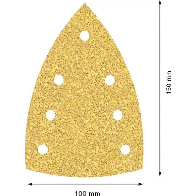Bosch Accessories 2608901640 hojas de lijar para lijadora múltiple, grano 40, 150 mm x 100 mm, pack de 50