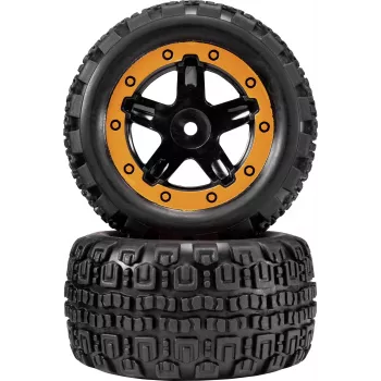 Reely RE-7042668 juego de ruedas on-road 1:10 (2 uds., 65 mm, hexágono de 12 mm, negro)