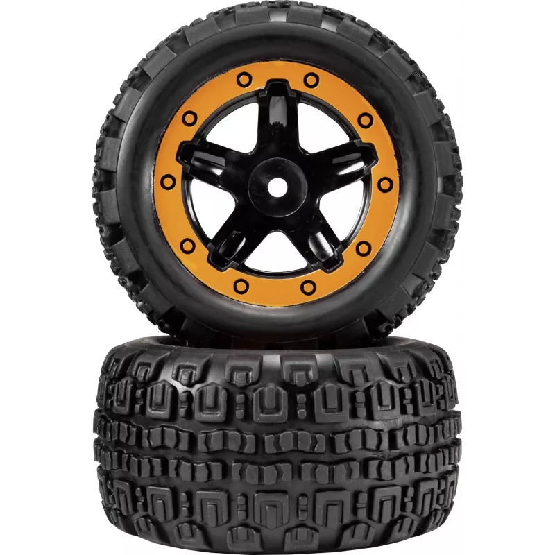 Reely RE-7042668 juego de ruedas on-road 1:10 (2 uds., 65 mm, hexágono de 12 mm, negro)