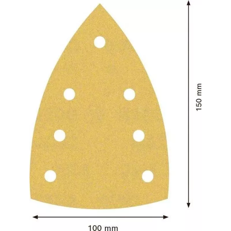 Bosch Expert M480 hoja de lijar para lijadora múltiple, grano 180, 150 x 100 mm, pack de 50 2608901644