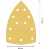 Bosch Accessories 2608901648 papel de lijar para lijadora múltiple grano 80, 93 mm x 102 mm, 50 hojas
