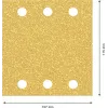Bosch C470 Best for Wood and Paint hojas de lija para lijadora orbital, grano 40, 107 x 115 mm, pack de 50 2608901654