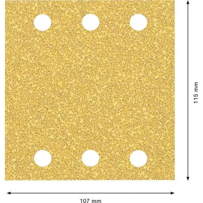 Bosch C470 Best for Wood and Paint hojas de lija para lijadora orbital, grano 40, 107 x 115 mm, pack de 50 2608901654