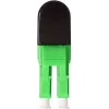 BLUELAN BlueOptics adaptador loopback de fibra óptica OM5 50/125µm multimodo LC/UPC dúplex, verde lima, férula de cerámica, -40°C a +85°C (BOLBLCOM5)