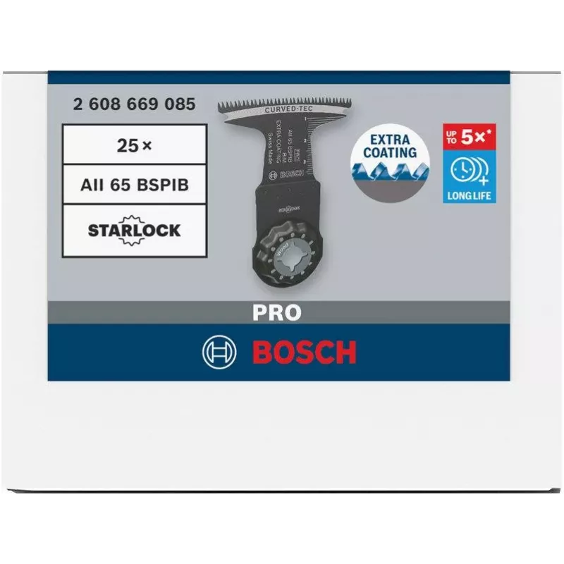 Bosch Expert for MultiMaterial hoja de sierra de inmersión PRO AII 65 BSPIB, StarlockPlus, 65 x 40 mm, bimetal 2608669085