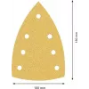 Bosch Accessories 2608901641 hojas de lijar para lijadora múltiple, grano 60, 150 x 100 mm, pack de 50