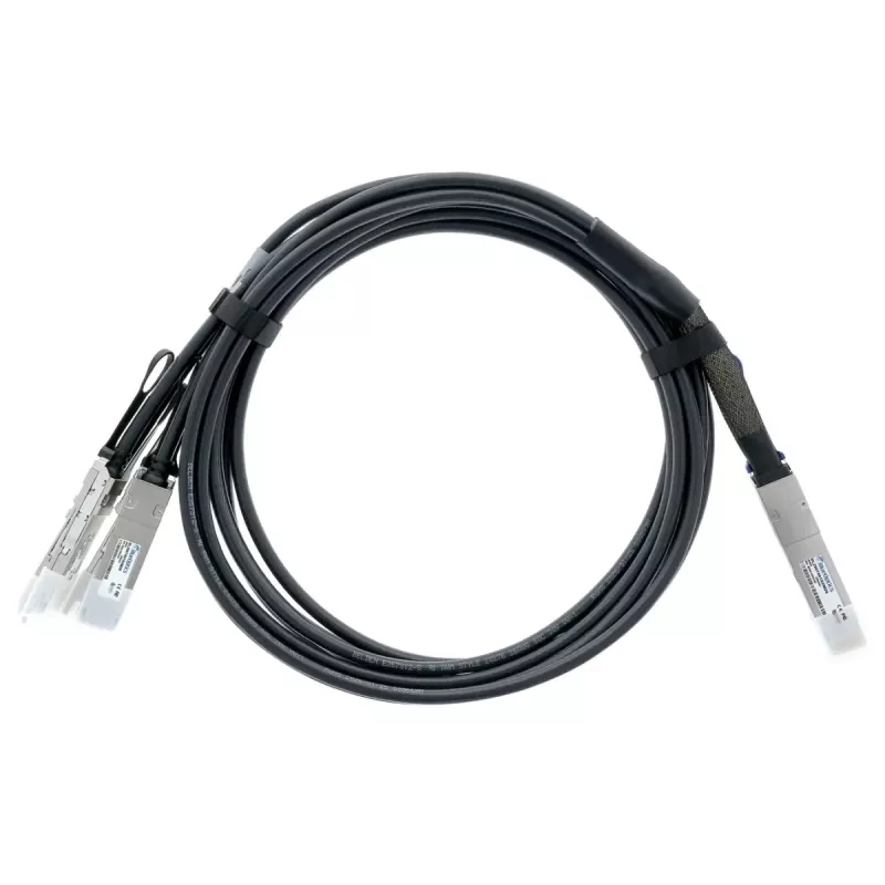 BlueLAN cable Direct Attach Breakout QSFP-DD 400G a 4x 100G QSFP56, 2m, pasivo, AWG26, compatible con Arista (CAB-D-4Q-400G-2M-BL)