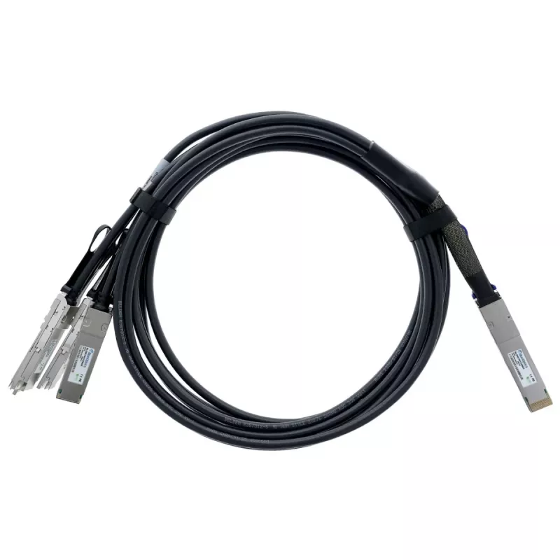 BlueLAN cable Direct Attach Breakout QSFP-DD 400G a 4x 100G QSFP56, 2m, pasivo, AWG26, compatible con Arista (CAB-D-4Q-400G-2M-BL)