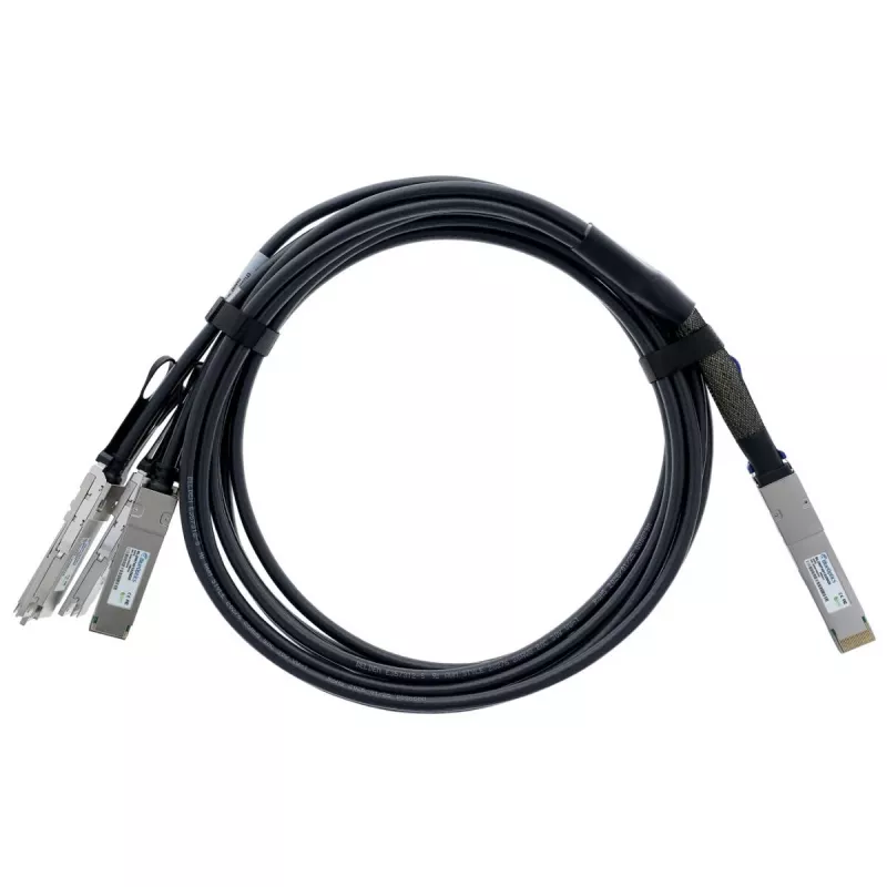 BlueLAN cable Direct Attach Breakout QSFP-DD 400G a 4x 100G QSFP56, 2m, pasivo, AWG26, compatible con Arista (CAB-D-4Q-400G-2M-BL)