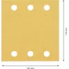 Bosch C470 Best for Wood and Paint hojas de lija, grano 80, 107 x 115 mm, pack de 50 2608901656