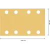 Bosch Accessories 2608901670 Set de papel de lija para lijadora orbital, grano 60, 120, 180, 133 mm x 80 mm, 15 uds.