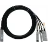 BlueLAN Cable breakout direct attach pasivo 2 m 40G QSFP a 4x 10G SFP+, compatible con Centec (CAB-Q-S-2M-CT-BL)