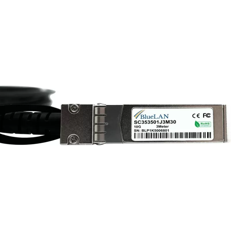 BLUELAN BlueOptics Cable direct attach 10GBASE-CR SFP+ 0,5 m Industrial SC353501J0.5M30IN