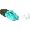 BLUELAN BlueOptics Adaptador loopback de fibra óptica multimodo OM3 LC/UPC dúplex, aqua, férula de cerámica, -40°C a +85°C BOLBLCOM3
