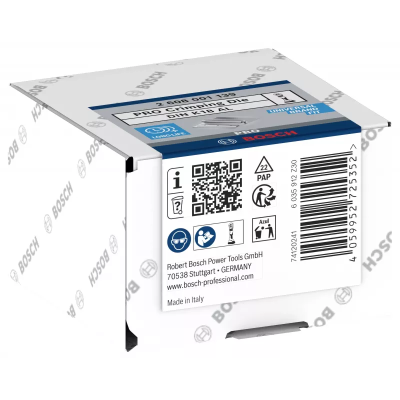 Bosch 2608001139 Inserto de crimpado para terminales tubulares y conectores, 70 mm²