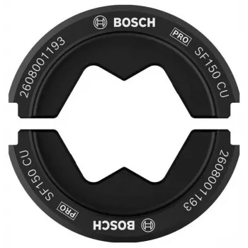Bosch 2608001166 Matriz de crimpado para terminales de tubo y conectores de tubo, 150 mm², perfil hexagonal