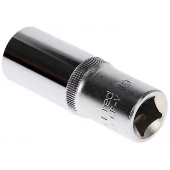 GEDORE red Llave de vaso larga hexagonal 1/2 pulgadas accionamiento 19 mm, 77 mm de longitud, cromo-vanadio R61001914