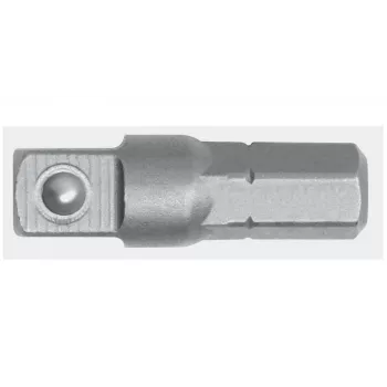 GEDORE red Adaptador de accionamiento 1/4 cuadrado x 1/4 hexagonal, longitud 25 mm R47100003