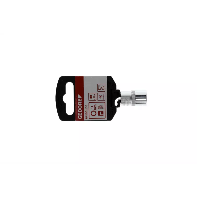 GEDORE red Adaptador de accionamiento 1/4 cuadrado x 1/4 hexagonal, longitud 25 mm R47100003