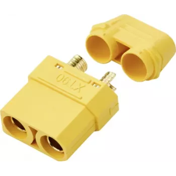 Reely RE-7471836 Conector hembra de batería XT90 chapado en oro (1 ud.)