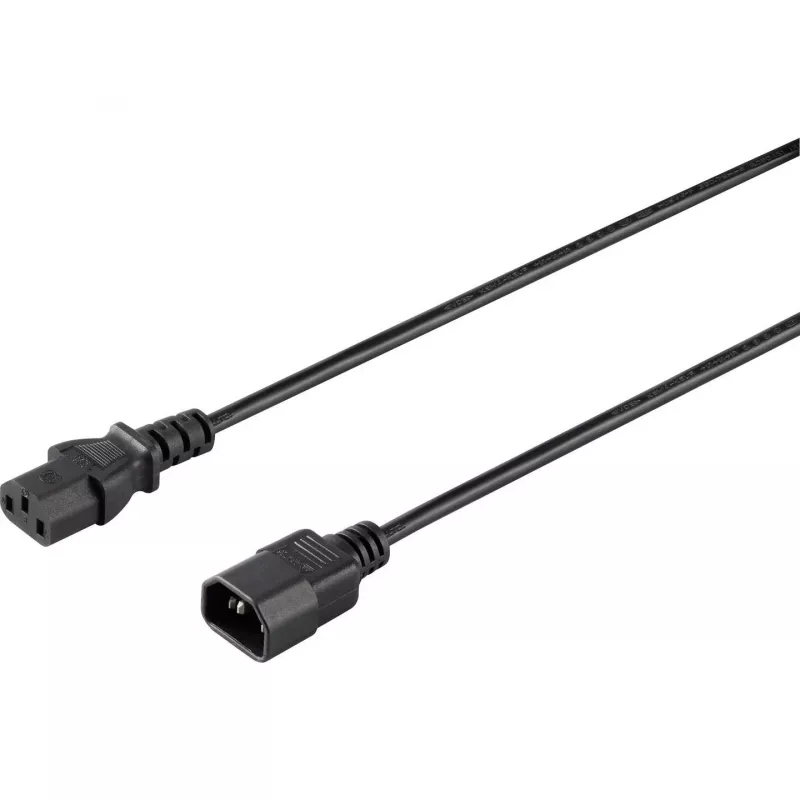 Sygonix SY-5042704 Cable de conexión para aparatos, CEE 7/7 a IEC C13, 1,5 m, negro