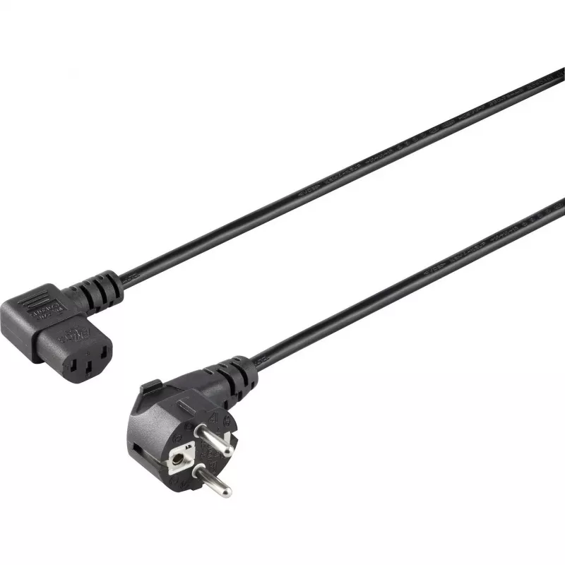 Sygonix SY-5042710 Cable de conexión para aparatos CEE 7/7 a IEC C13 2 m negro
