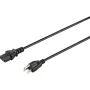 Sygonix SY-5042706 Cable de alimentación IEC C13 CEE 7/7 a C13 2 m negro