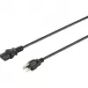 Sygonix SY-5042706 Cable de alimentación IEC C13 CEE 7/7 a C13 2 m negro