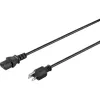 Sygonix SY-5042736 Cable de conexión para aparatos fríos CEE 7/7 a IEC C13 2 m negro