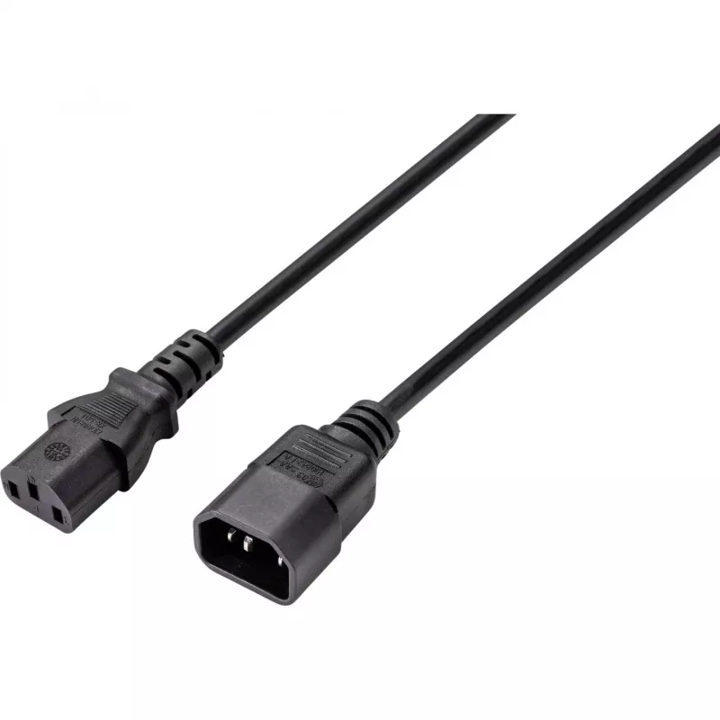 Sygonix SY-5044234 Cable alargador para aparatos fríos, C14 a C13, 3,5 m, negro