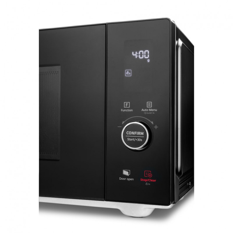 Medion MD 12041 microondas combinado 4 en 1 con grill, aire caliente y función de descongelación, 25L, 900W, negro/acero inoxidable 50076276