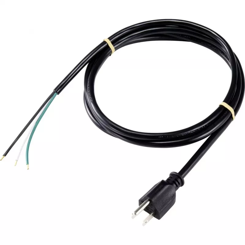 Sygonix SY-5043454 Cable de conexión eléctrica negro 2,00 m