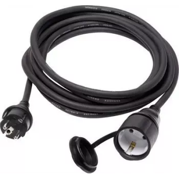 SYGONIX SY-5044440 Cable alargador 16 A negro 5 m