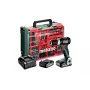 Metabo SB 18 L BL Set Taladro percutor atornillador a batería 18V Brushless 65 Nm con 2 baterías Li-Power de 2,0 Ah, cargador y maletín 613157710