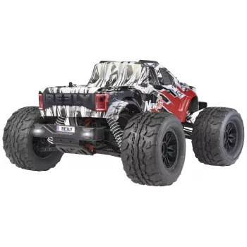 Reely New2 Super Combo Brushless 1:10 RC monster truck eléctrico 4WD 100% RTR 2,4 GHz con batería, cargador y pilas para el emisor (RE-7766676)