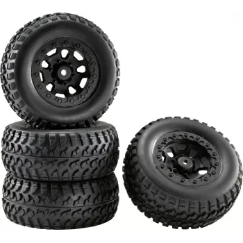Reely RE-6622356 juego completo de ruedas para 1:10 Short Course Eraser (2 uds.)