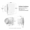 BOSCH F1500 DH 100 ventilador extractor de baño con temporizador de retardo DN 100 7738335626